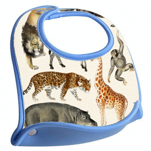 Safari Animals Collection - feeding bib by Gal Design