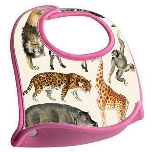 Safari Animals Collection - feeding bib by Gal Design