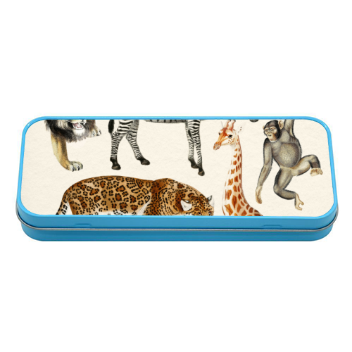 Safari Animals Collection - tin pencil case by Gal Design