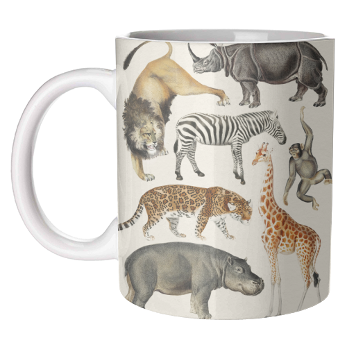 Safari Animals Collection - unique mug by Gal Design