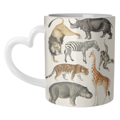 Safari Animals Collection - unique mug by Gal Design