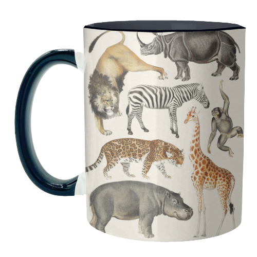 Safari Animals Collection - unique mug by Gal Design