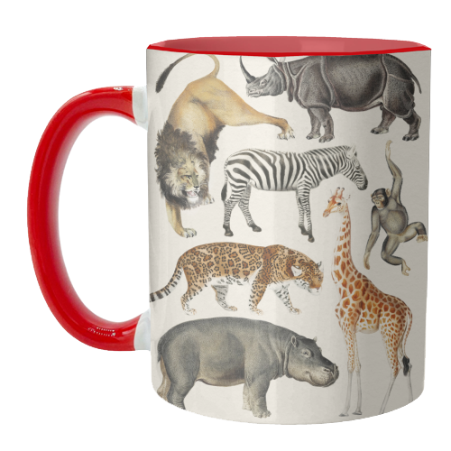 Safari Animals Collection - unique mug by Gal Design
