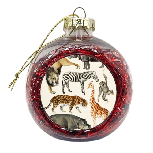 Safari Animals Collection - xmas bauble by Gal Design
