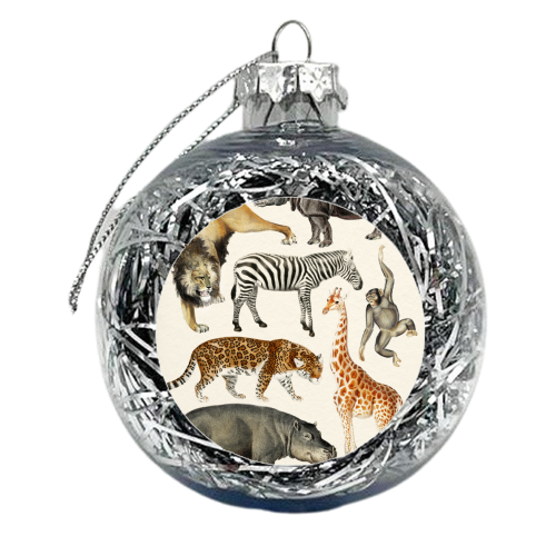 Safari Animals Collection - xmas bauble by Gal Design