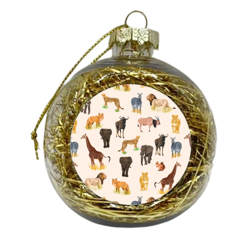 Safari Sightings - xmas bauble by Uma Prabhakar Gokhale