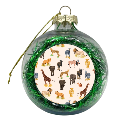 Safari Sightings - xmas bauble by Uma Prabhakar Gokhale
