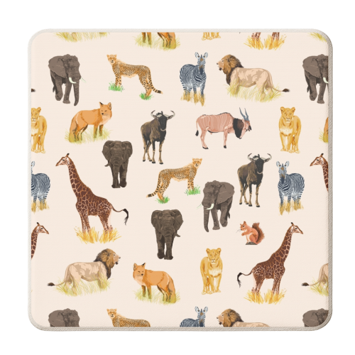 Safari Sightings - personalised beer coaster by Uma Prabhakar Gokhale