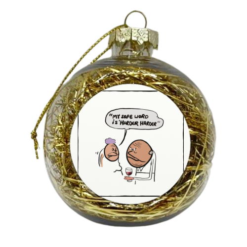 Safe Word - xmas bauble by David Black