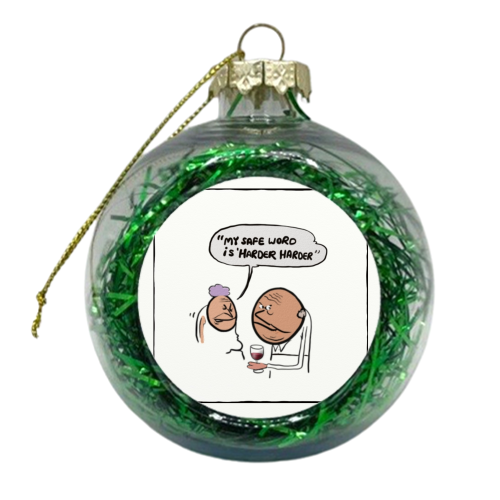 Safe Word - xmas bauble by David Black