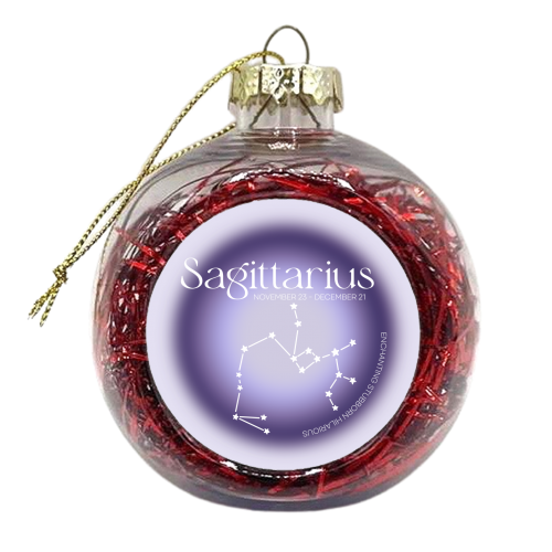 Sagittarius Aura - xmas bauble by Pink and Pip