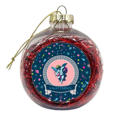 Sagittarius - xmas bauble by Wallace Elizabeth