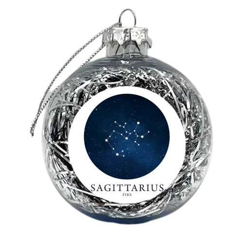 SAGITTARIUS - xmas bauble by Paper Deep Design