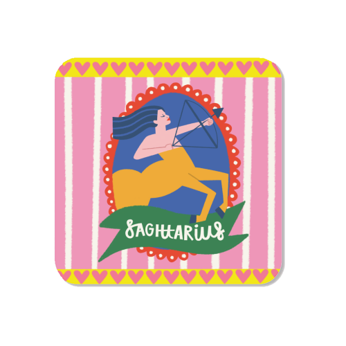 Sagittarius Star Sign Astrology Zodiac Illustration Design - Magnet by AbiGoLucky