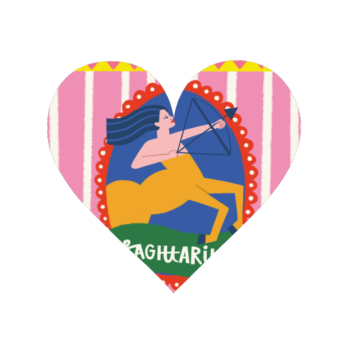 Sagittarius Star Sign Astrology Zodiac Illustration Design - Magnet by AbiGoLucky