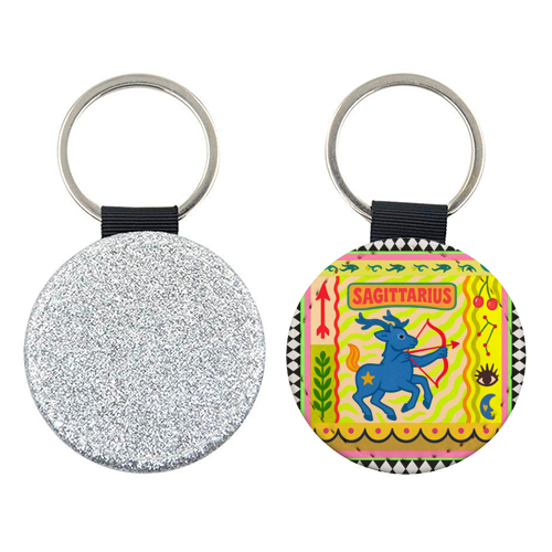 Sagittarius star sign - keyring by Wallace Elizabeth