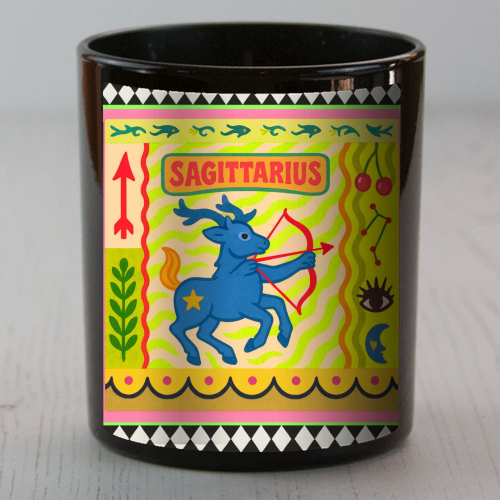 Sagittarius star sign - scented candle by Wallace Elizabeth