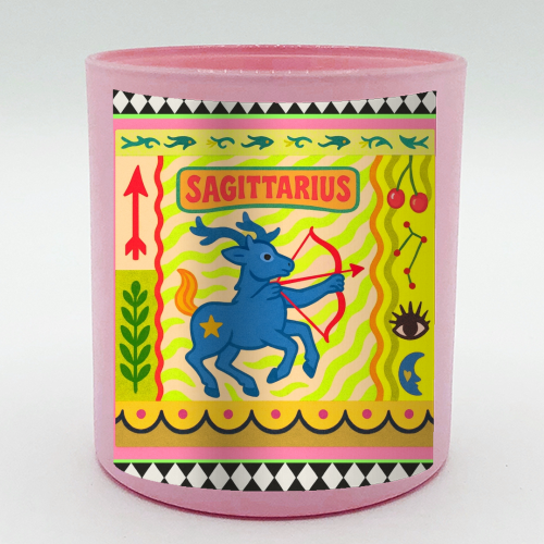 Sagittarius star sign - scented candle by Wallace Elizabeth