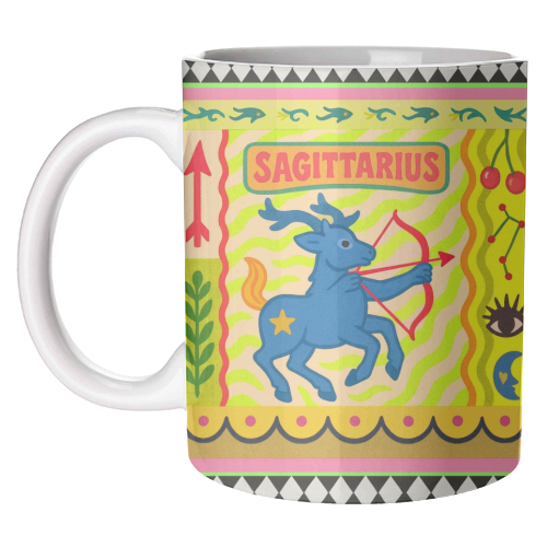 Sagittarius star sign - unique mug by Wallace Elizabeth