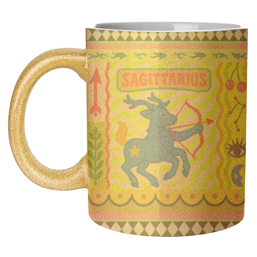 Sagittarius star sign - unique mug by Wallace Elizabeth