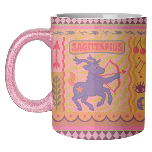 Sagittarius star sign - unique mug by Wallace Elizabeth