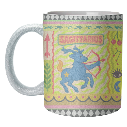 Sagittarius star sign - unique mug by Wallace Elizabeth