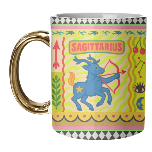 Sagittarius star sign - unique mug by Wallace Elizabeth