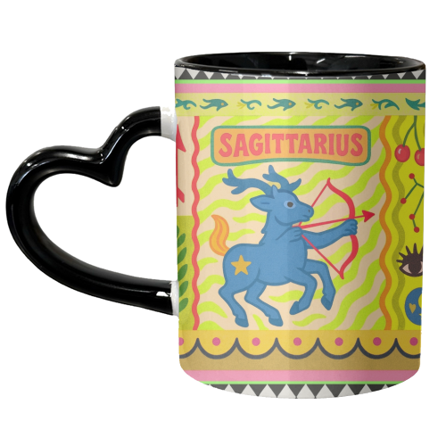 Sagittarius star sign - unique mug by Wallace Elizabeth