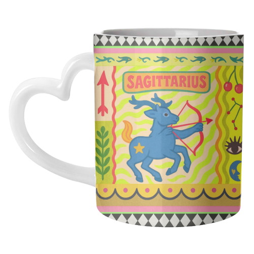 Sagittarius star sign - unique mug by Wallace Elizabeth