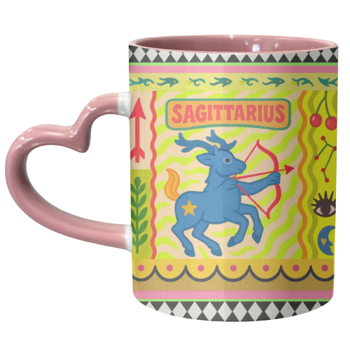 Sagittarius star sign - unique mug by Wallace Elizabeth