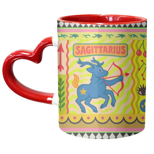 Sagittarius star sign - unique mug by Wallace Elizabeth