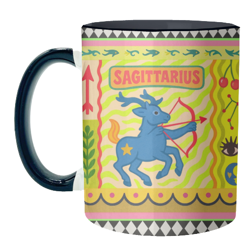 Sagittarius star sign - unique mug by Wallace Elizabeth