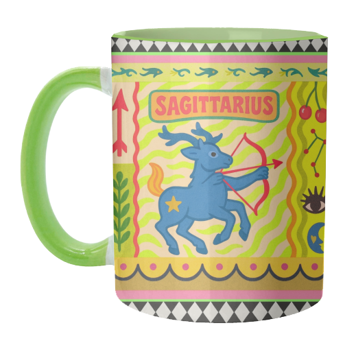 Sagittarius star sign - unique mug by Wallace Elizabeth