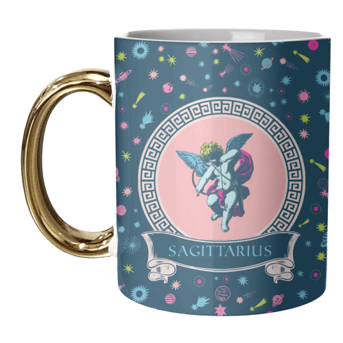 Sagittarius - unique mug by Wallace Elizabeth