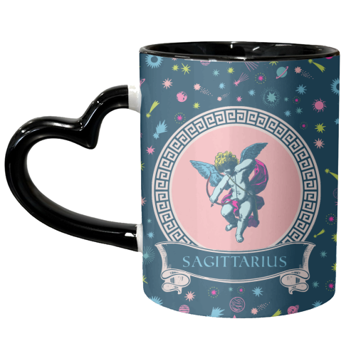 Sagittarius - unique mug by Wallace Elizabeth