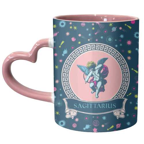 Sagittarius - unique mug by Wallace Elizabeth