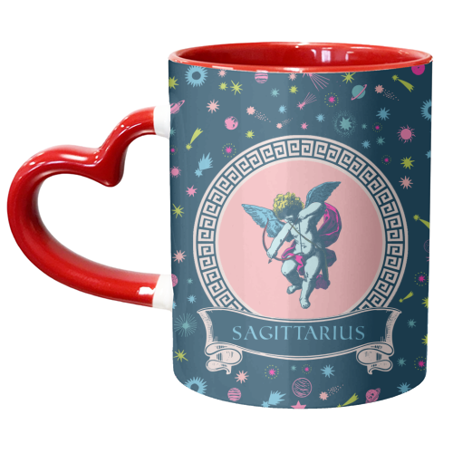 Sagittarius - unique mug by Wallace Elizabeth
