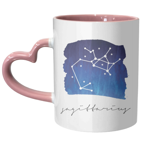 Sagittarius Zodiac Constellation - unique mug by Toni Scott