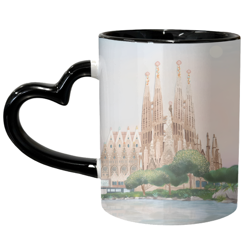 Sagrada familia - unique mug by Kun Pact
