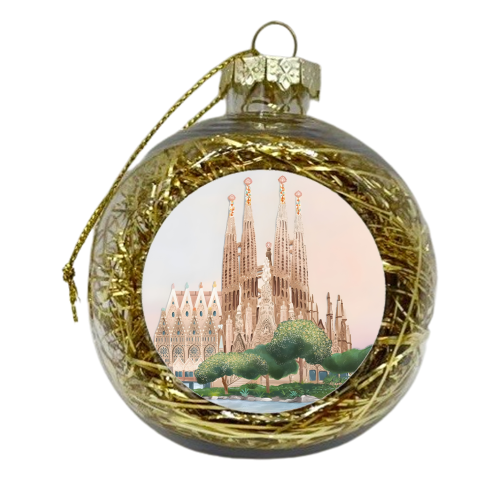 Sagrada familia - xmas bauble by Kun Pact