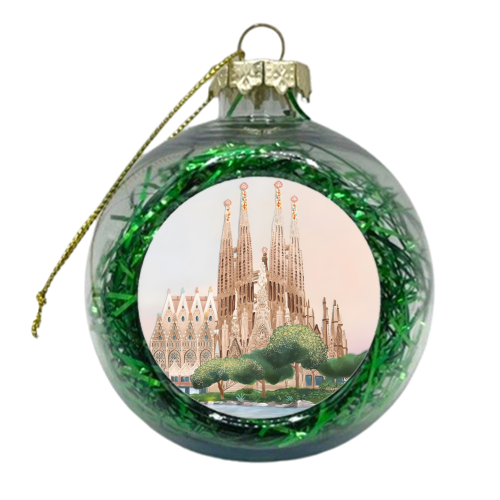 Sagrada familia - xmas bauble by Kun Pact