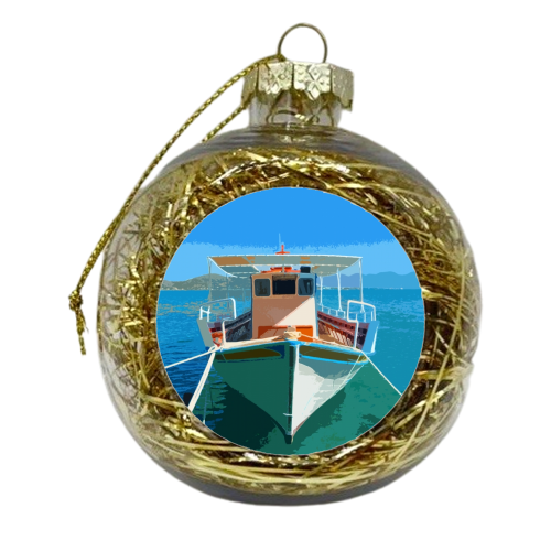 Sail Away - xmas bauble by Kate Harwood