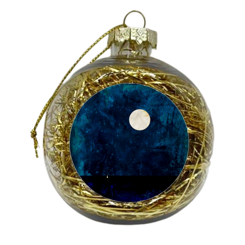 Sail To The Moon - xmas bauble by James Jefferson Peart