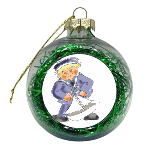 Sailor boy - xmas bauble by Mark Bennett