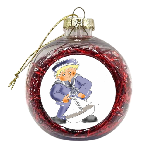 Sailor boy - xmas bauble by Mark Bennett