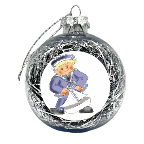 Sailor boy - xmas bauble by Mark Bennett