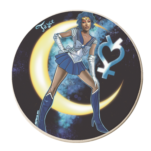 Sailor Tayce - personalised beer coaster by ARTECCO