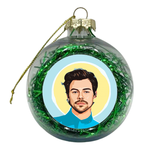 Saint Harry - xmas bauble by DOLLY WOLFE