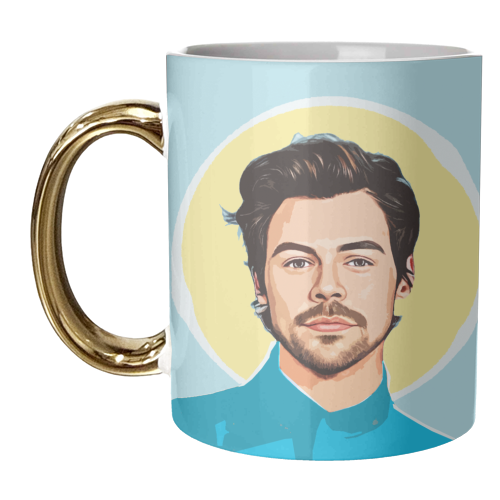 Saint Harry - unique mug by DOLLY WOLFE