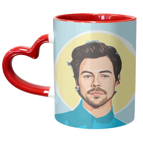 Saint Harry - unique mug by DOLLY WOLFE